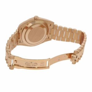 Rolex Day-Date 228235 AR Super Clone : 40mm Rose Gold Wrapped Rhodium Dial President with Caliber 3255