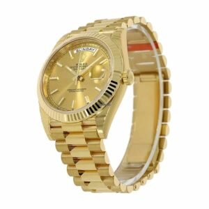 Rolex Day-Date 40 228238 Super Clone : 40mm Yellow Gold Champagne Dial