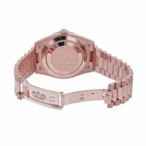 Rolex Day-Date 228345RBR Super Clone : 40mm Everose Gold Diamond Roman Bezel President