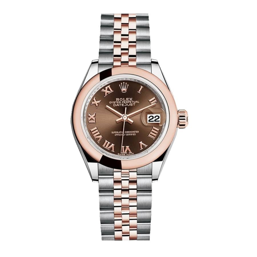 Rolex Datejust 31 278341RBR Super Clone : Everose Diamond Bezel Chocolate Dial 31mm