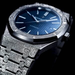 Audemars Piguet Super Clone Frosted AP Blue Watch