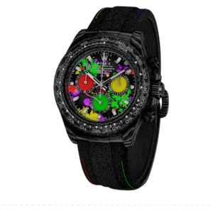 Rolex Daytona Super Clone Carbon Cosmograph: 40mm Forged Carbon Cream Dial
