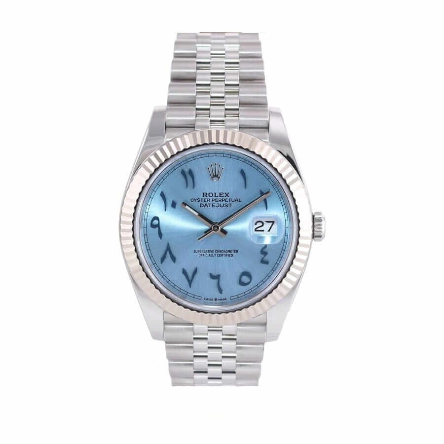 Rolex Datejust 41 126334 Super Clone: Fluted Bezel Silver Dial 41mm
