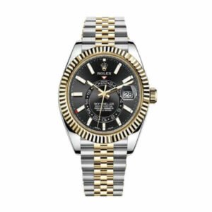 Rolex Sky-Dweller 326933 Super Clone : Steel Gold Black Dial 42mm