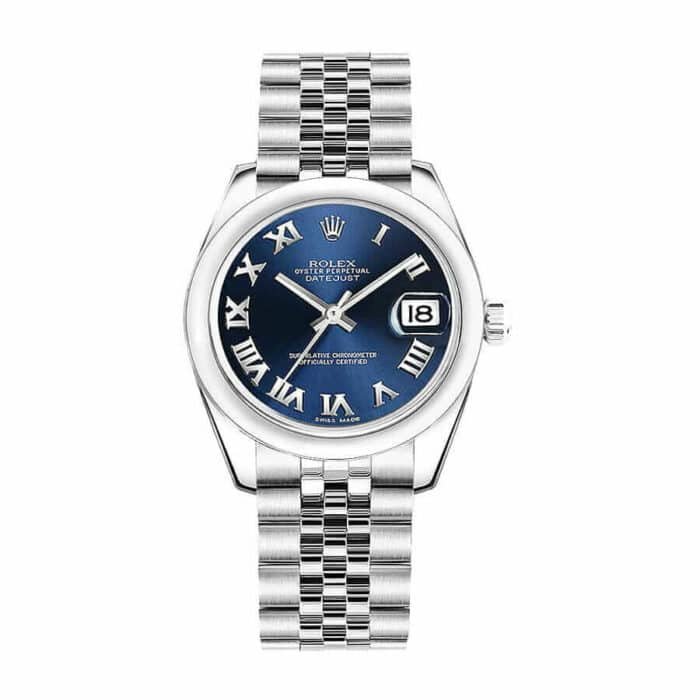 Rolex Datejust 31 178240-0037 Super Clone : Steel Smooth Bezel Blue Dial 31mm