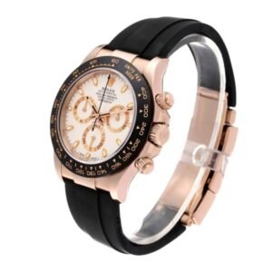 Rolex Cosmograph Daytona 116515LN Super Clone: 40mm Everose Gold Oysterflex Black Dial