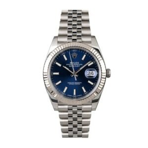 Rolex Datejust 41 126334-0002 Super Clone : White Rolesor Blue Dial Oyster Bracelet