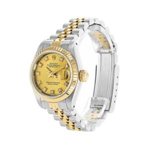 Rolex Lady-Datejust 69173 Super Clone : Two-Tone Diamond Champagne Dial 26mm