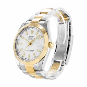 Rolex Datejust 41 126303 Super Clone : Two-Tone Gold Fluted Bezel Slate Dial 41mm