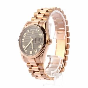Rolex Day-Date II 218235-0035 Super Clone : 41mm Everose Gold Wave Dial