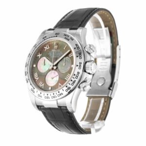 Rolex Daytona 116519 Super Clone: 40mm White Gold Mother of Pearl Dial