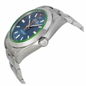 Rolex Milgauss 116400GV Super Clone: Green Sapphire Crystal Z-Blue Steel 40mm