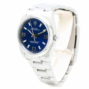 Rolex Air-King 114200-0014 Super Clone : 34mm Blue Dial Stainless Steel