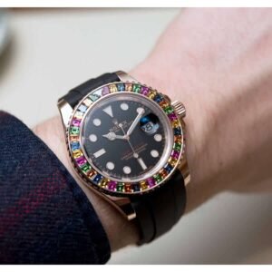 Rolex Yacht-Master 116695SATS Super Clone : Everose Gold Gem-Set Bezel 40mm