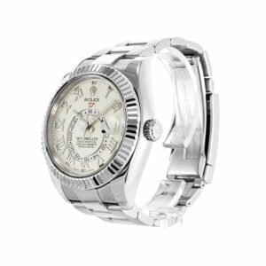 Rolex Sky-Dweller 326939 Super Clone : White Gold White Dial 42mm