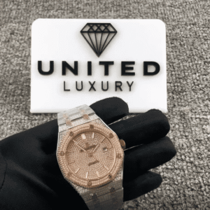 Audemars Piguet Super Clone Royal Oak Selfwinding 15400SR.OO.1220SR.01 Iced Out