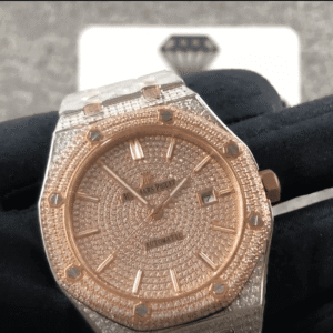 Audemars Piguet Super Clone Royal Oak Selfwinding 15400SR.OO.1220SR.01 Iced Out