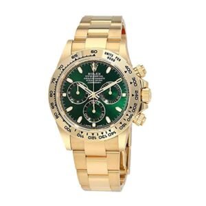 Rolex Daytona 116508-0013 Super Clone: Cosmograph Yellow Gold Green Dial