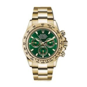 Rolex Daytona 116508-0013 Super Clone: Cosmograph Yellow Gold Green Dial