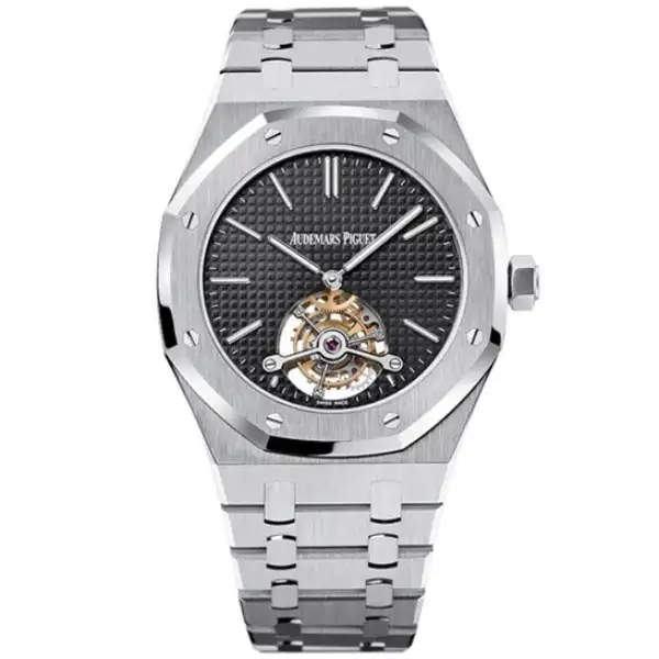 Audemars Super Clone Piguet Royal Oak 26512ST.OO.1220ST.01 Tourbillon Black Dial