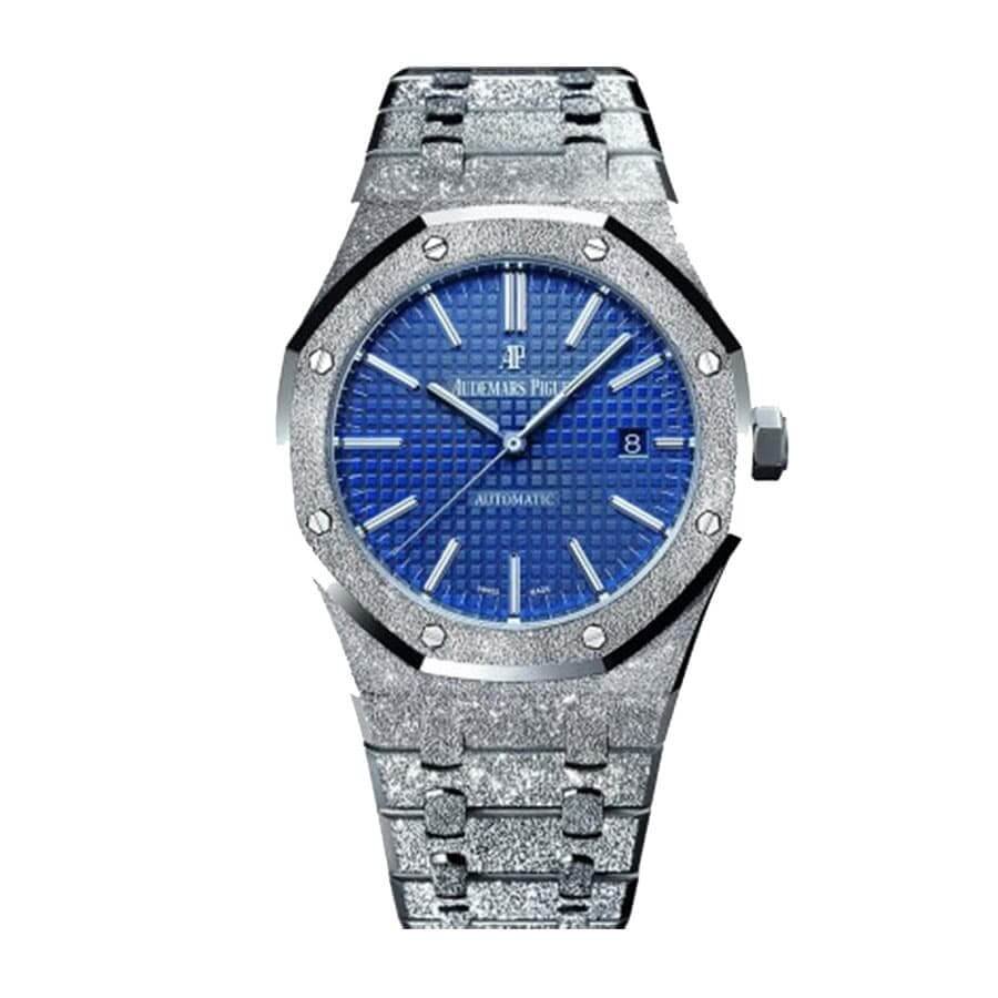 Audemars Piguet Super Clone Frosted AP Blue Watch