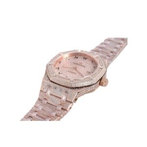 Audemars Piguet Super Clone Royal Oak Iced Out Rose Gold
