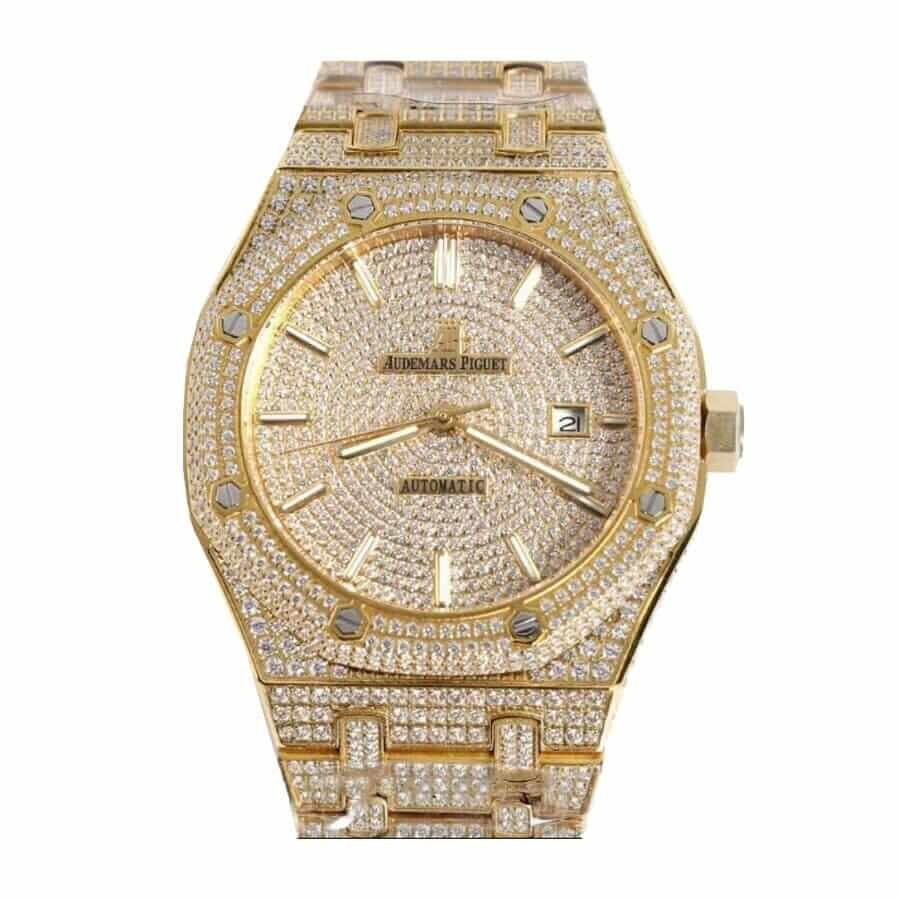 Audemars Piguet Super Clone Fully Iced Out Ap Watch