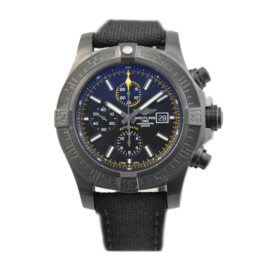 Breitling Super Avenger Super Clone II Black Steel M133711A/BF30