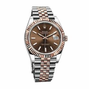 Rolex Datejust 41 126331 Super Clone : Everose Rolesor Chocolate Dial Jubilee