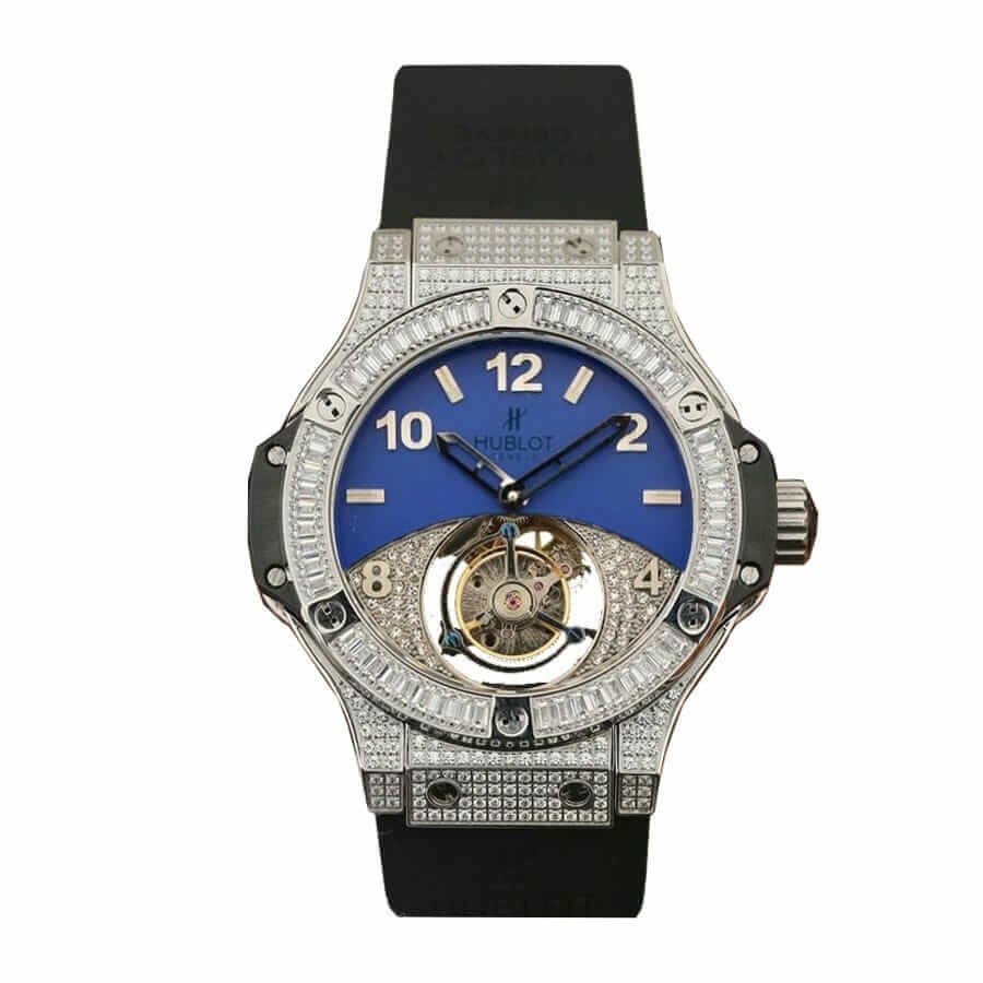 Hublot Super Clone With Diamonds Blue