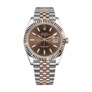 Rolex Datejust 41 126331 Super Clone : Everose Rolesor Chocolate Dial Jubilee