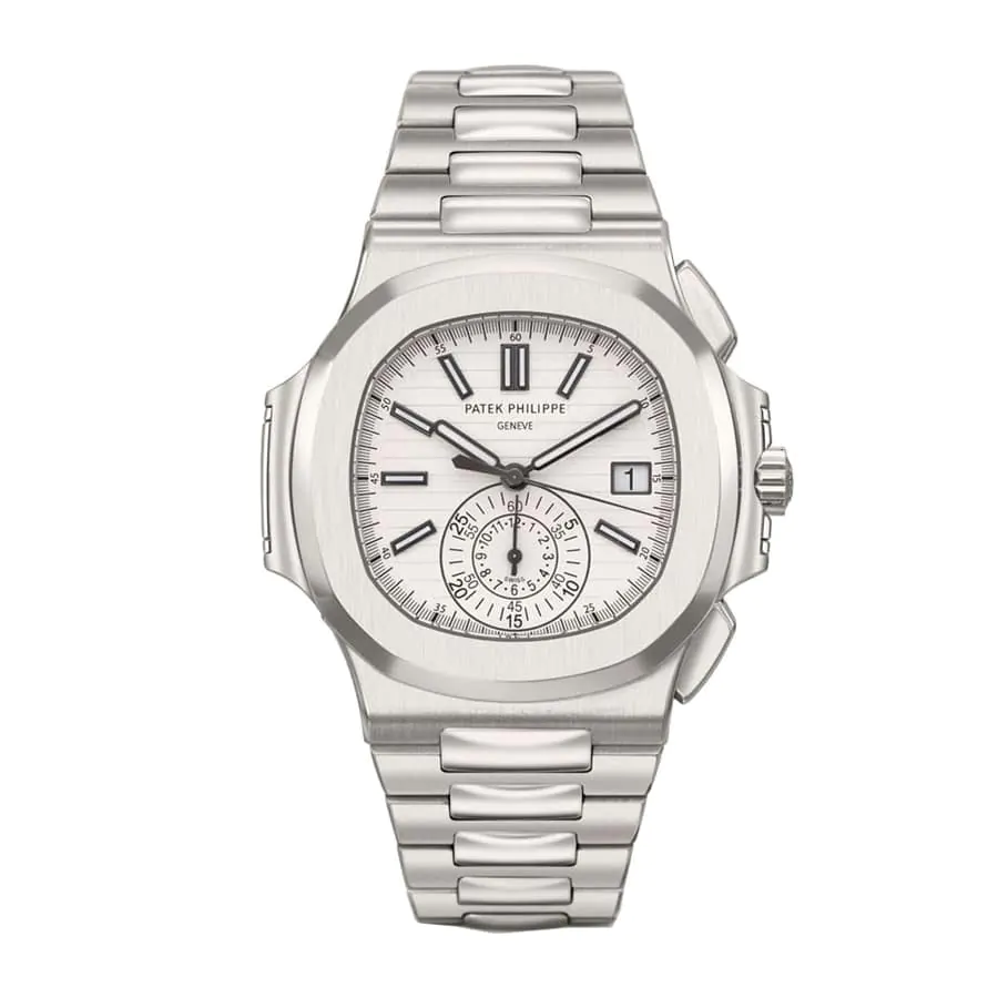 Patek White Super Clone Gold 5980/1A-019