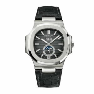 Patek Philippe Super Clone Grey Leather