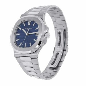 Patek Philippe Super Clone Nautilus Platinum Blue