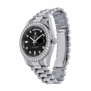 Rolex Day-Date 40 228239 Super Clone : 40mm White Gold White Diamond Dial
