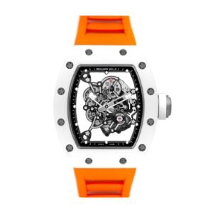Richard Mille RM 055 Super Clone : White Ceramic Bubba Watson Skeleton Dial