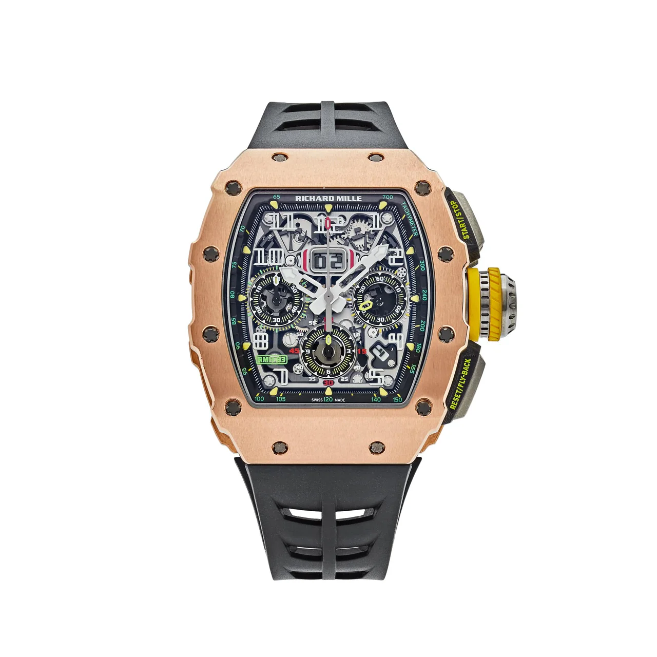 Richard Mille Super Clone RM Rose Gold Flyback