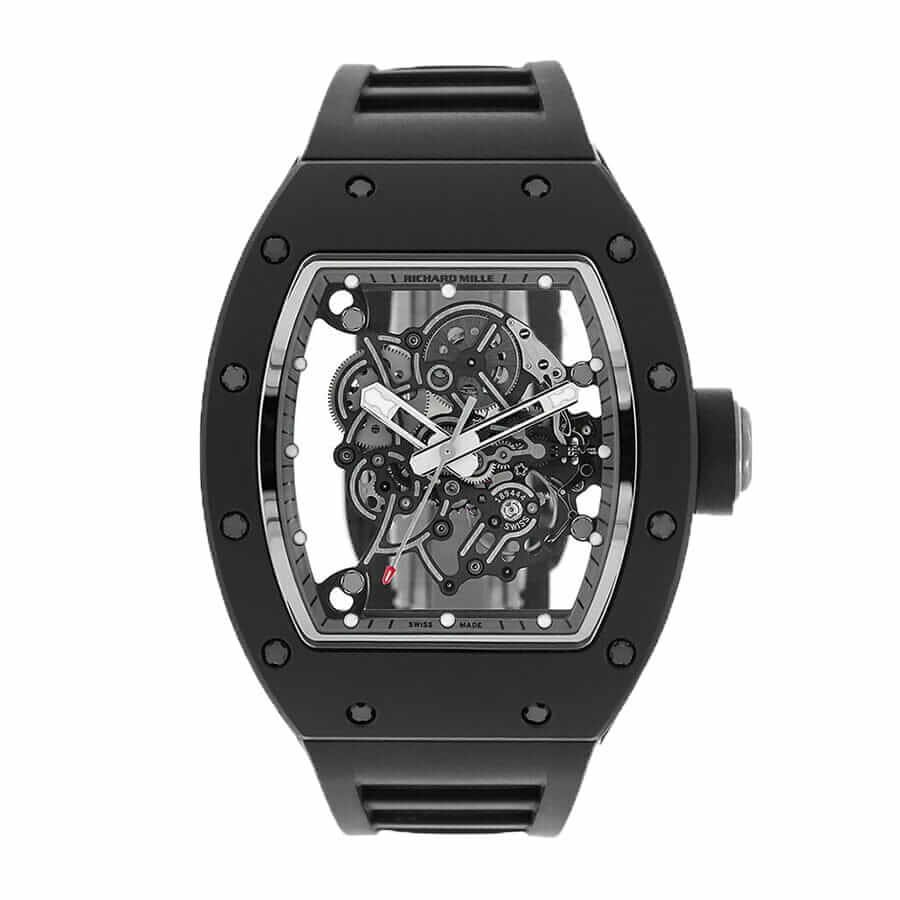 Richard Mille RM 055 Super Clone: Bubba Watson Black Ceramic Skeleton Dial