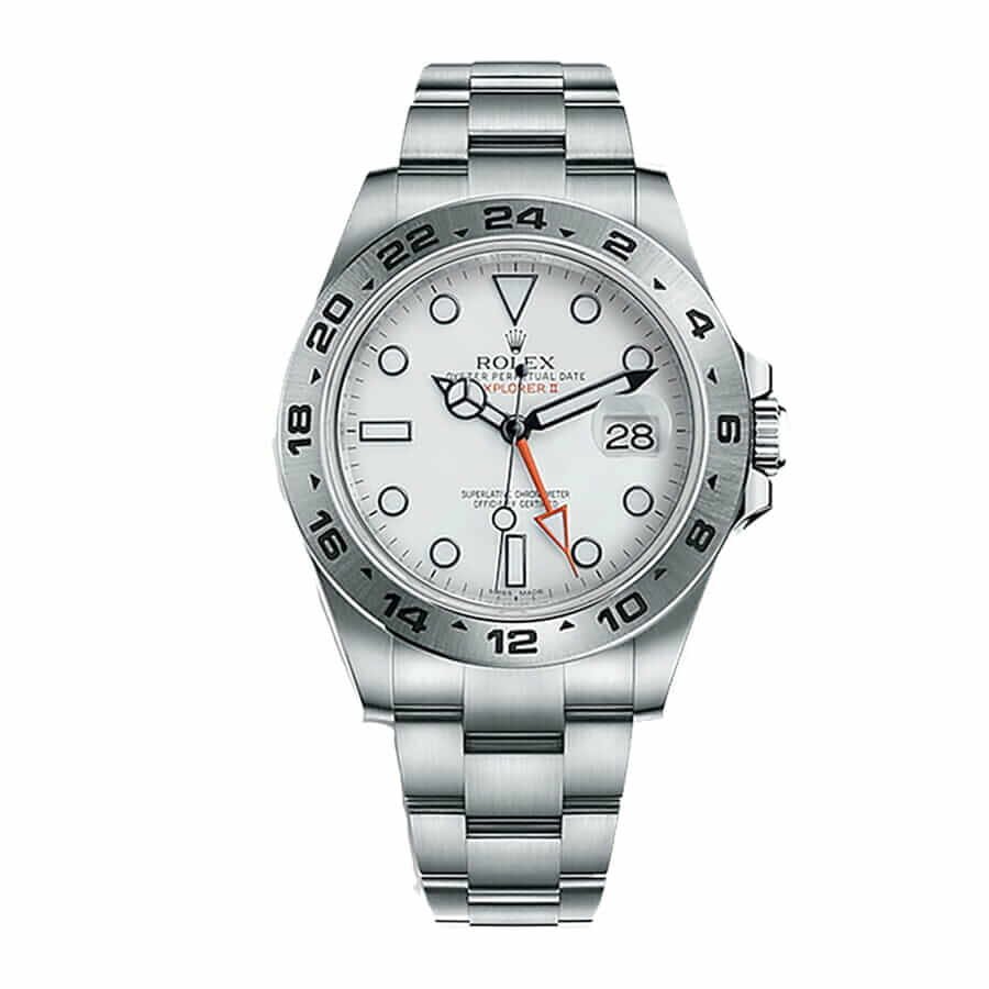 Rolex Explorer II 216570 Super Clone: 42mm Oystersteel GMT with Caliber 3187 and Orange 24-Hour Hand