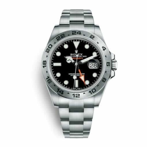 Rolex Explorer II 216570 Super Clone with 42mm Black Dial and Orange 24-Hour GMT Hand