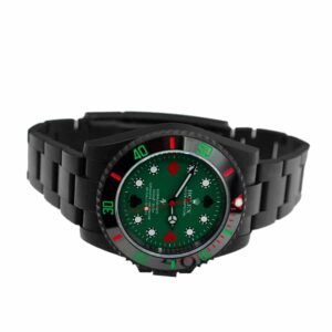 Rolex Submariner 114060 Super Clone : Blaken Blackout Green Dial 40mm
