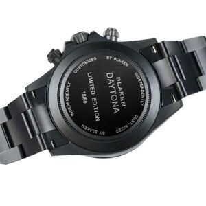 Rolex Daytona 116520 Super Clone: Blaken Blackout 40mm Black Dial