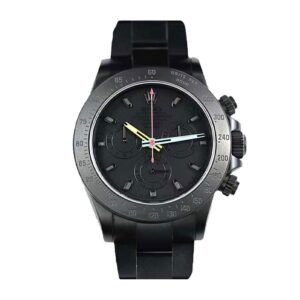 Rolex Daytona 116520 Super Clone: Blaken Blackout 40mm Black Dial