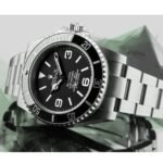 Rolex Submariner Super Clone 6190 Blaken : Blacked-Out 40mm Black Dial