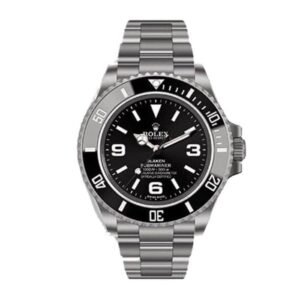 Rolex Submariner Super Clone 6190 Blaken : Blacked-Out 40mm Black Dial