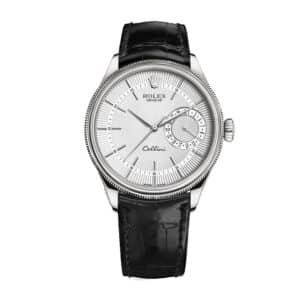 Rolex Cellini 50519 39mm : Black Dial White Gold Super Clone