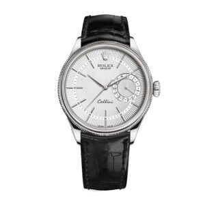 Rolex Cellini 50519 39mm : Black Dial White Gold Super Clone