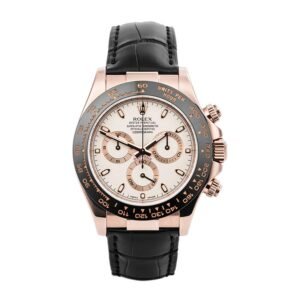 Rolex Daytona 116515LN Super Clone: 40mm Everose Gold White Dial