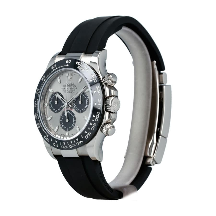 Rolex Daytona 116519LN Super Clone: 40mm White Gold White Dial
