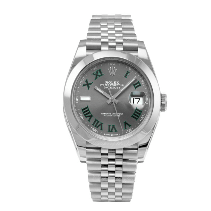 Rolex Datejust 41 126300 Super Clone : Steel Grey Roman Dial Jubilee